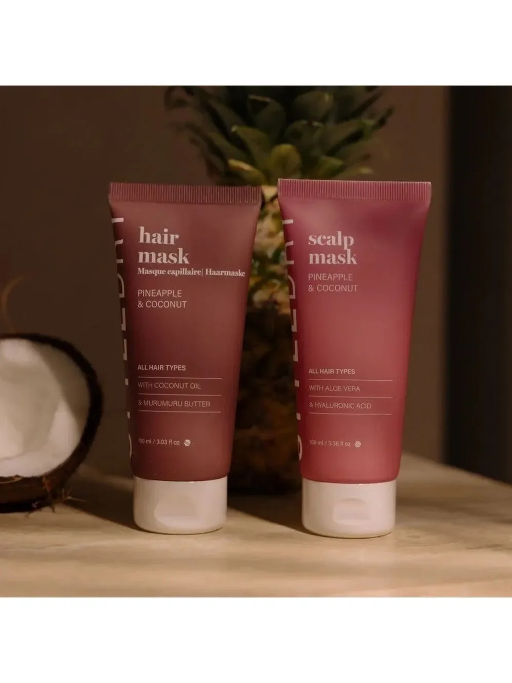 New/Sealed Style Dry Scalp Mask Pineapple & Coconut- Aloe Vera & Hyaluronic Acid